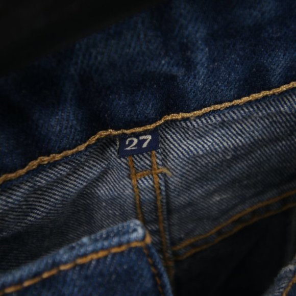 NEW Carmar Acid Wash Denim Mini Skirt Button Down Front Distressed Size 27 - Picture 7 of 8